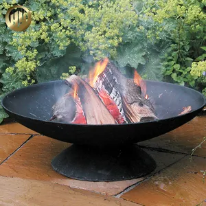 High Quality Rusty Round Metal Ornaments Wood Burning Fire Pit