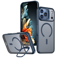 Coque de téléphone magnétique pour iPhone 16 15 14 13 Pro Max, support métallique de haute qualité pour objectif, étui pour iPhone 17 Pro Max, étui 17 Air