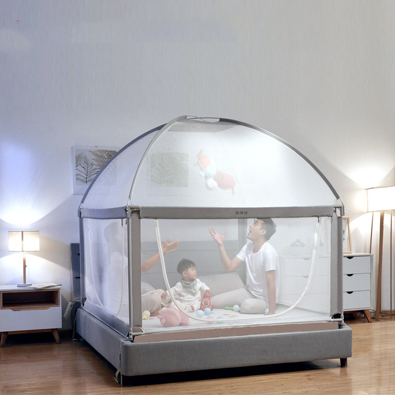 Монгольская юрта москитная сетка забор для кровати детское ограждение от падения прикроватное ограждение детская кроватка против падения 1,8-2 метра Универсальная