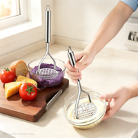 Ustensiles de cuisine en acier inoxydable antiadhésifs faciles à nettoyer : Trancheuse à pommes de terre, Presse-ail, Coupe-gingembre manuel, Lavable au lave-vaisselle