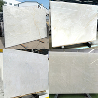 Dalle de Marbre Onyx Blanc Translucide Naturel de Luxe pour Comptoir de Cuisine, Panneau Mural Rétroéclairé Intérieur, Vasque de Salle de Bain