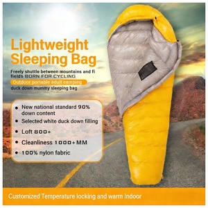 Sleeping Bag Mommy-style Isi Bulu Angsa/Bulu Bebek Ukuran Besar 400-1600G, Ringan, Dapat Dilipat - Product Image 5