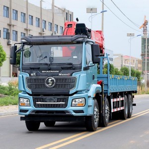 รถบรรทุกติดเครน Shacman 8x4 14 ตัน แบบเทเลสโคปิกบูม  รถเครนเคลื่อนที่ 25 ตัน พร้อมบูมเสริมแรง - Product Image 5
