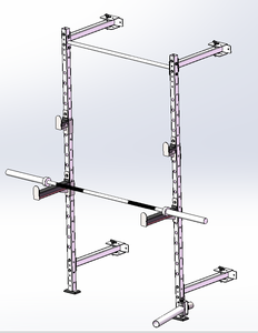 Nhà Phòng tập thể dục thiết bị tập thể dục Trọng lượng nâng tập thể dục gấp treo tường Squat giá - Product Image 3