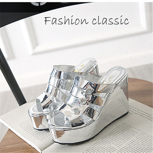 Sandalias de Verano para Mujer, Plataforma Romana, Tacón Alto Grueso, Zapatos de Mujer, Talla Grande 43, Hebilla, Sandalias Casuales de Calle, Estilo Gótico Punk - Product Image 5