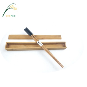 Best Popular Customized Portable Bamboo Chop Sticks Reusable 1 Pair Chopsticks With Bamboo Case