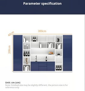 Classeur en bois au design moderne grand bureau personnalisable nouveau mobilier de bureau pour bureau administratif ou chambre à coucher - Product Image 6