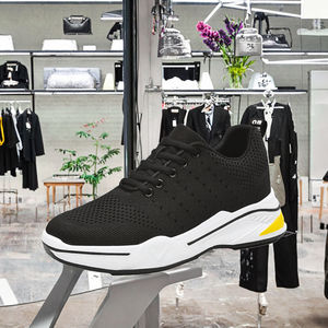 Chaussures de marche décontractées pour hommes, style baskets à enfiler, légères, respirantes, avec doublure en maille, semelle intermédiaire en PVC et semelle extérieure en PU, <span class=keywords><strong>hauteur</strong></span> de 5 <span class=keywords><strong>cm</strong></span> - Product Image 1