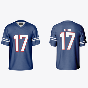 批发美式橄榄球衬衫高品质新设计定制美式橄榄球球衣俱乐部短袖 - Product Image 5