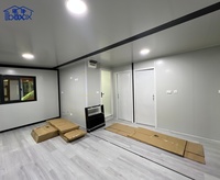 HNIBOX Hôtel Modulaire Conteneurisé pour Hébergement Temporaire, Maison Préfabriquée Pliable et Extensible de 20 pieds, Mini-Maison pour Travailleurs et Bureaux