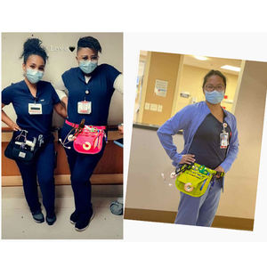 휴대용 투명 PVC 간호사 벨트 정리함 의료용 허리 가방 간호사 허리 측면 가방 (로고 포함) - Product Image 6