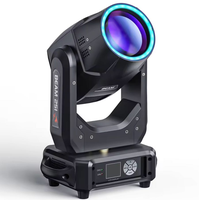 Mini projecteur à faisceau 250W à ouverture variable, tête mobile, contrôle DMX512, culot E27, RGB 8000K pour bars, fêtes, mariages, spectacles sur scène