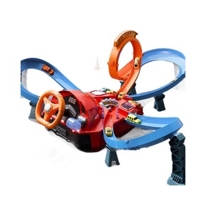 Dropshipping Shopify Racing Stunt Track Set Steering <b>Wheel</b> Control Electric 360 Loop Cars Adventure Gift - Product Image 1