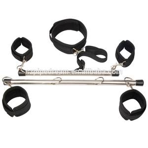 Barra Separadora de Metal, Esposas de Cuero, Esposas para Tobillos, Restricción Sexual SM, Tubo de Acero Inoxidable, Juguete Sexual de <span class=keywords><strong>Bondage</strong></span> para Parejas - Product Image 2