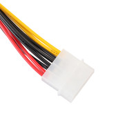 Cable Sata de 20 cm, 4 pines IDE Molex a 2 ATA SATA, Conector de fuente de alimentación Y divisor de Cable de extensión de disco duro # BL5