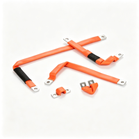 Connecteur de batterie LiFePO4 pour busbar en aluminium laminé flexible isolé tressé en nylon Kevlar, distribution d'énergie basse tension pour véhicules électriques