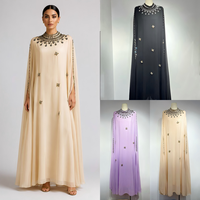 Robe Kaftan Élégante pour Femme, Fluide, Longue, Manches Longues, Modeste, pour Fête de l'Aïd, Vente en Gros, Fournisseur de Mode Boutique