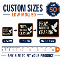 Lot de patchs personnalisés brodés pour casquettes de camionneur, motifs religieux chrétiens, thermocollants et à velcro, pour vêtements