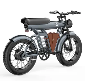 US WarehouseZM21 48V/1200W 비치 크루저 Ebike 먼지 자전거 오토바이 지방 타이어 산악 전기 자전거