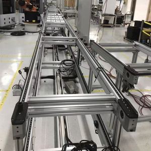 OEM Stainless Steel Belt Free Flow Conveyor for Assembly Line Modular Workbench 20m/min Speed Multi-Voltage (110V-415V) - Product Image 1