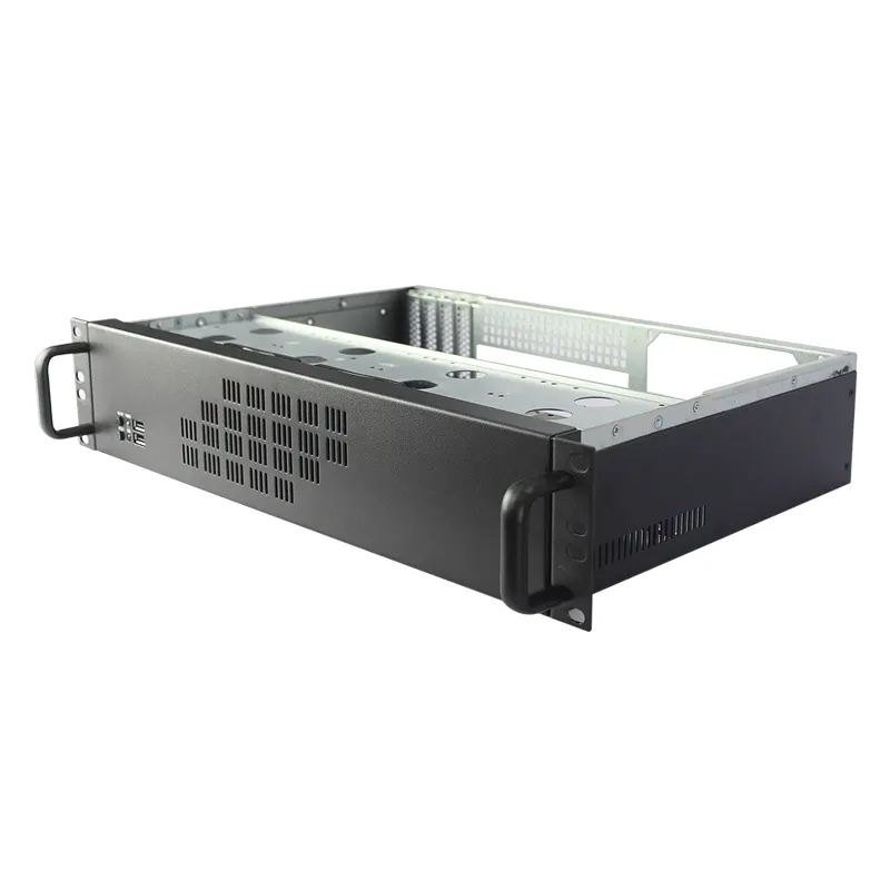 קומפקטי 2U שרת/IPC/rackmount שלדה עם 300mm מארז עמוק