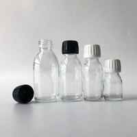 30/60/90/125/150/180/200/250/300/500ml Verre Récipient Pharmaceutique À Base de Plantes Médecine Bouteille W/Inviolable Bouchon À Vis