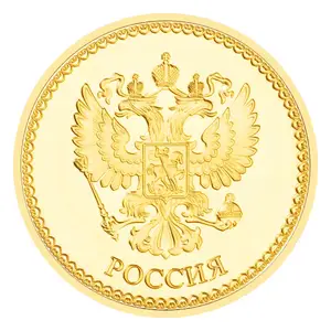रूसी ड्रैगन संग्रहणीय स्मारिका सिक्का सोना मढ़वाया संग्रह उपहार स्मारक सिक्का