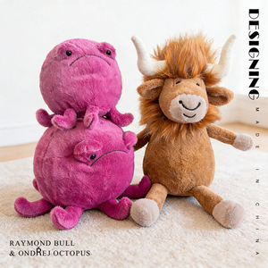Venta al por mayor de juguetes de peluche: Pulpo divertido, Oso de pastel, Figura de dragón Matcha, Muñeco de confort. Regalo de cumpleaños. De poliéster, personalizado, varios tamaños. - Product Image 4