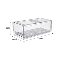 Tiroir de tri des aliments de cuisine en PET transparent, organisateur de bac de réfrigérateur, boîte de rangement pour réfrigérateur