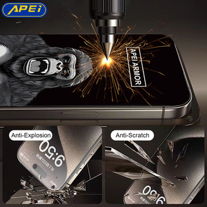 Alta calidad 9H endurecido <span class=keywords><strong>Gorilla</strong></span> <span class=keywords><strong>Glass</strong></span> Ultra HD Clear para <span class=keywords><strong>Iphone</strong></span> 17 Air 16 15 Pro <span class=keywords><strong>Max</strong></span> 14 17 Protector de pantalla de vidrio templado - Product Image 3
