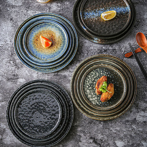 Plato de cerámica retro para carne, vajilla de cocina molecular de material de PC para Pasta <span class=keywords><strong>Dim</strong></span> <span class=keywords><strong>Sum</strong></span>, servicio de sushi, restaurantes, uso doméstico, 20 piezas - Product Image 6