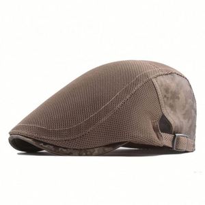 Wholesale <b>Summer</b> Outdoor Trucker Beret Sun Hat Breathable Mesh Fabric Sports <b>Cap</b> for Men for Casual Party Beach Wear - Product Image 2
