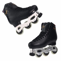 Chaussures à roulettes en cuir durables de haute qualité, 4 roues, roulements ABEC-7, roues en PU pour adultes, adolescents, patinage quad en plein air, hommes