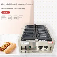 Machine à gaufres en forme de pénis antiadhésive neuve de qualité commerciale américaine, équipement de cuisson pour en-cas farcis de formes originales