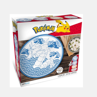Assiettes à soupe ovales à fond plat de style japonais POKEMON 500g, fabriquées au Japon, lot de 4 pour mariages, fêtes, événements - Expédition manuelle