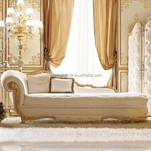 Set Sofa Ruang Tamu Warna Barok Perancis Mewah Furnitur Ruang Tamu Eropa Istana Kerajaan Sofa Kain Ukiran Tangan - Product Image 3