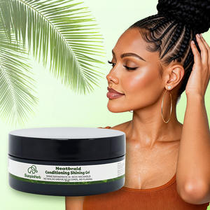 Gel coiffant pour femmes 4 oz OEM ODM, biologique, tenue forte, pour tresses et torsades, sans flocons, gel de modelage pour tresses sèches, anti-démangeaisons, formule personnalisée - Product Image 1