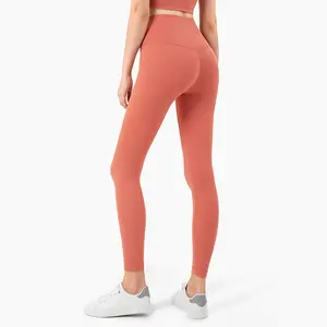 Nylon Butt Lift High Waist Pocket Yoga Leggings Sports Tight Pants