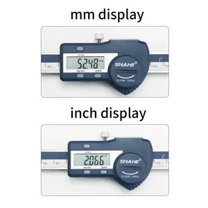 SHAHE Regla de escala lineal de tipo Horizontal Escala lineal de acero inoxidable Pantalla LCD Pulgadas Calibrador métrico Escala Herramientas de medición - Product Image 3
