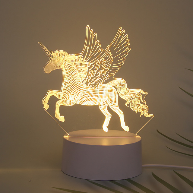 Newish Hot Selling US EU Popular Light 3D Luminous Night Light Acrylic Customized logo LED 3D Night Light