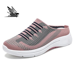 <span class=keywords><strong>Sandalias</strong></span> de verano tejidas con mosca transpirables y ligeras para <span class=keywords><strong>mujer</strong></span>, suelas blandas, zapatillas deportivas para exteriores medio drapeadas, zapatillas de deporte para <span class=keywords><strong>mujer</strong></span> - Product Image 3