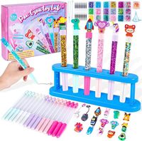 Stylos à paillettes à faire soi-même, très vendus, jouets créatifs, kit de stylos DIY, création de stylos amusante et éducative, studio de création de stylos pour enfants