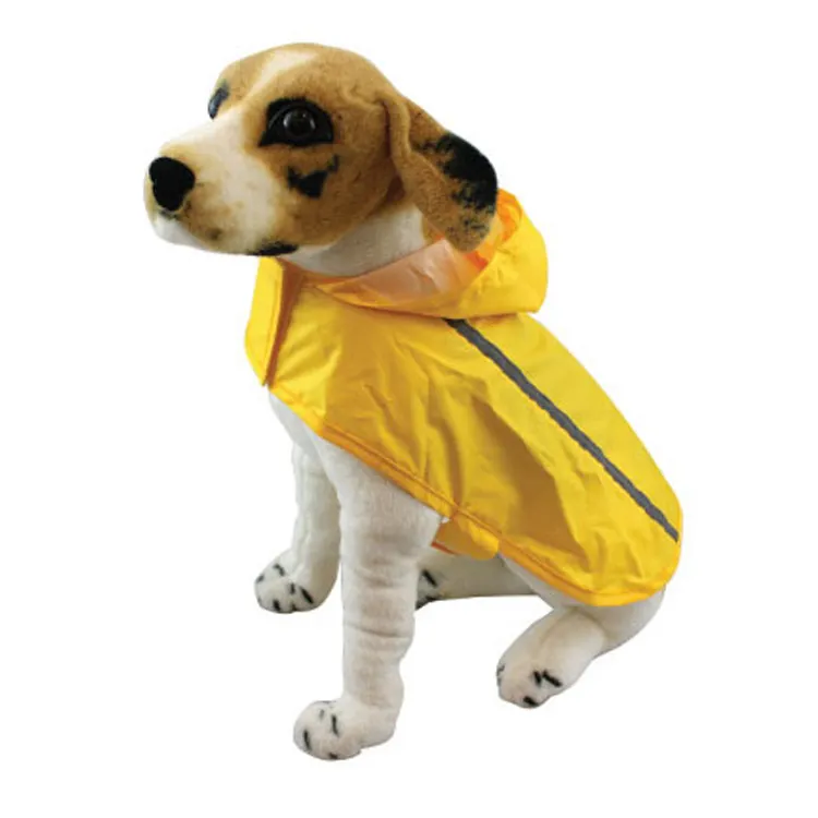 Dört mevsim yansıtıcı köpek giysileri ceket düz Pet su geçirmez köpek yağmurluk