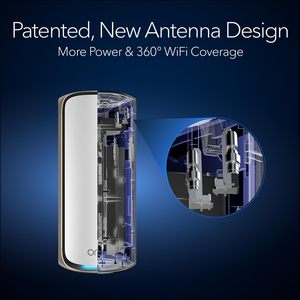 Orbi 970 ซีรีส์ RBE972S ระบบเครือข่ายแบบเมช 7 โหนด 4G LTE รองรับ 5G Quad-Band WiFi ความเร็ว 300mbps 1000Mbps พร้อมไฟร์วอลล์ QoS WEP VoIP - Product Image 2