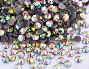 Groothandel <span class=keywords><strong>Ss6</strong></span> Ss8 Ss10 Ss12 Ss20 Hotfix Steentjes Ijzer Op Motief Stenen Flatback Kristal Kobalt Jelly Strass Voor Kleding - Product Image 4