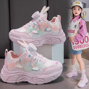 Scarpe <span class=keywords><strong>Rosa</strong></span> Shocking per Bambina Cema, Sneakers Sportive <span class=keywords><strong>Rosa</strong></span> per Ragazze, Scarpe Sportive <span class=keywords><strong>Rosa</strong></span> Semplici, Scarpe <span class=keywords><strong>Rosa</strong></span> e Bianche per Scuola - Product Image 4