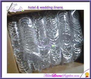 Hebillas de diamantes de imitación de plástico redondas grandes para banda de faja de Spandex en decoración de boda - Product Image 3