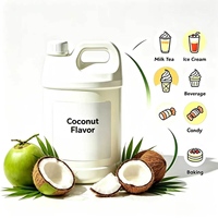 Extrait concentré liquide saveur noix de coco naturelle, approvisionnement direct usine, étiquette claire, sans additifs artificiels pour boissons et aliments