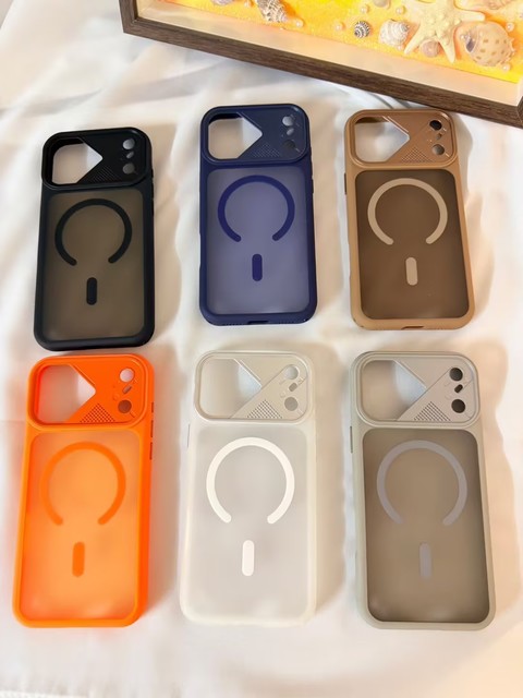 Heybingo Luxurious Skin-Like Oil TPU+PC Magnetic Ring Shockproof 360 Protection Anti-Fingerprint Full Coverage Phone Case for