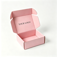 Boîte d'emballage cadeau en carton ondulé personnalisée avec logo en estampage à chaud, boîte d'expédition écologique avec accessoires personnalisables
